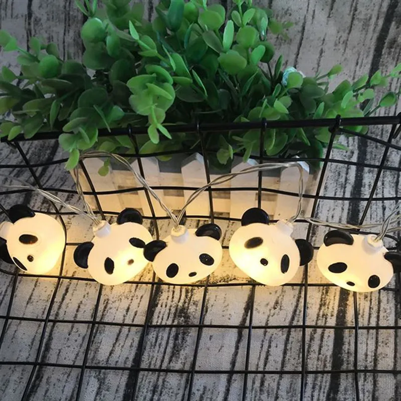 6M 40LEDS Party Cartoon Panda Dekoration Lichterketten Innenraum Batterie USB Hochzeit Power Nachtlichter 044 – Detail 5