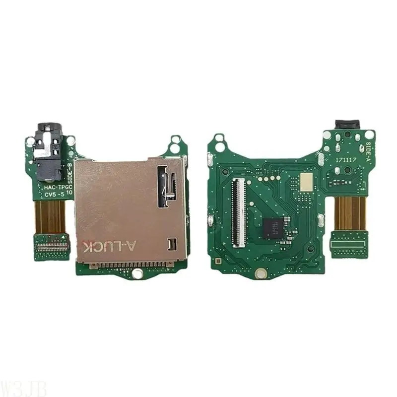 W3JB Ersatz-Kopfhörer-Audio-Buchsenplatine/Spielkarten-Slot-Leser für NS SwitchLite – Detail 5