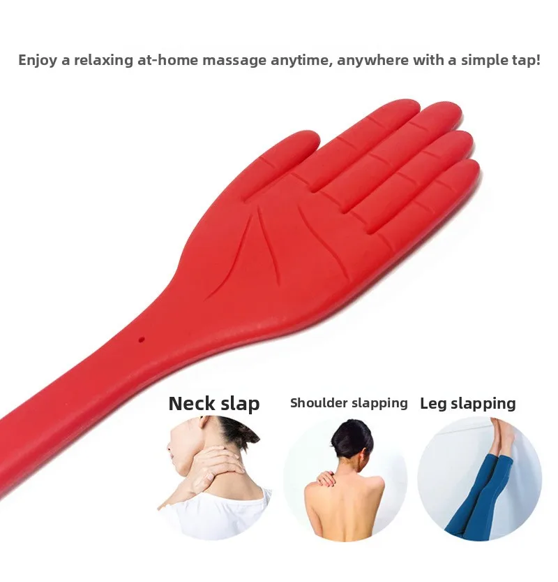 Silicone Massage Hammer Meridian Patting Palm Simulated Hand Shape Body Relaxation Therapy Tool For Home Pain Relief