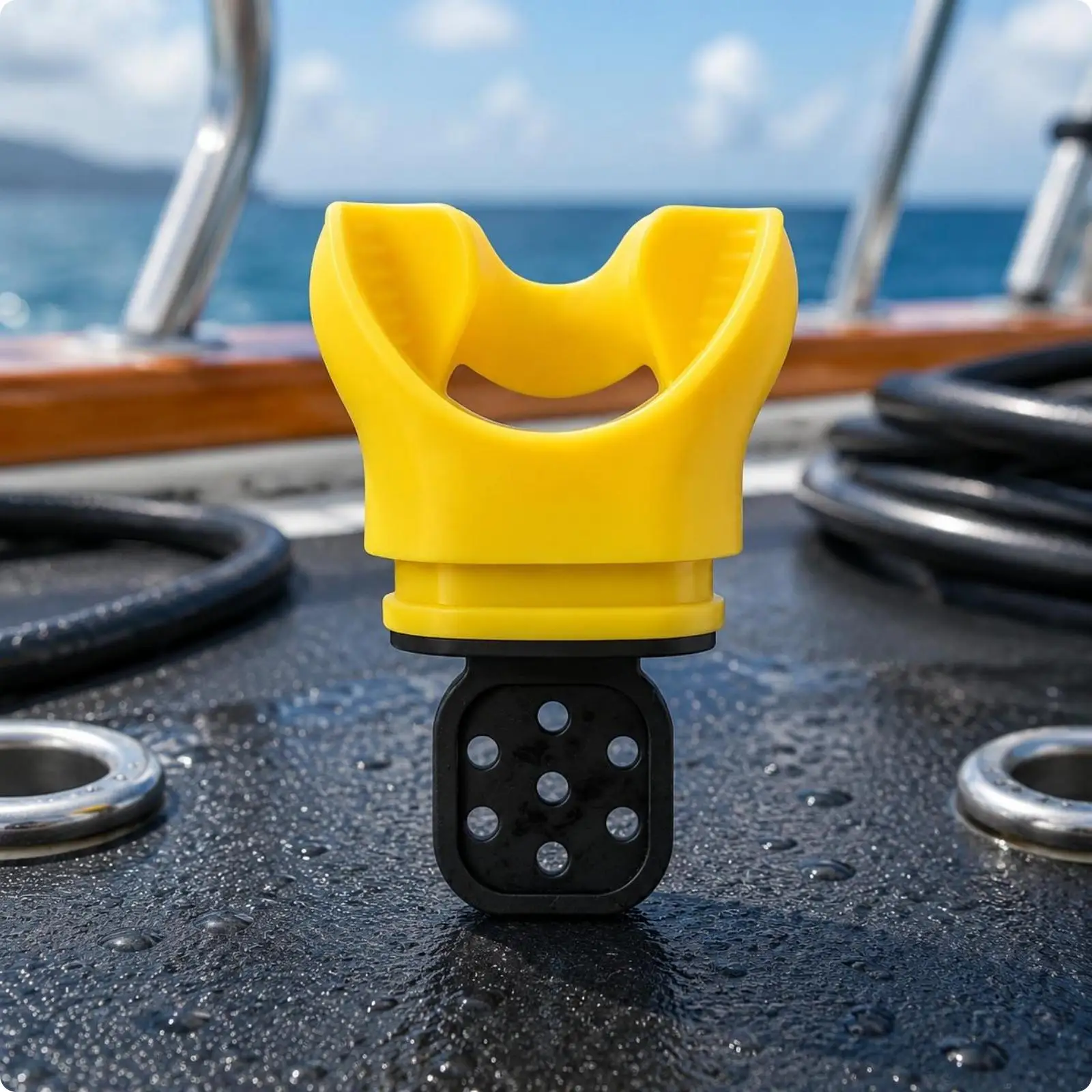 Diving Mouthpiece Silicone Style Soft Bite Regulator Piece for Scuba Second Stage Interface