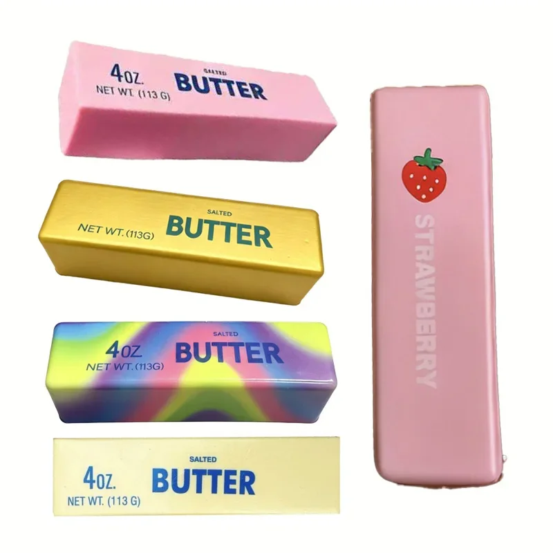 1Pc Butter Stick Fidget Toys Squishy Elastic Cheese Stick Funny Decompression Stress Anxiety Relief Game Squeeze Prank Toy