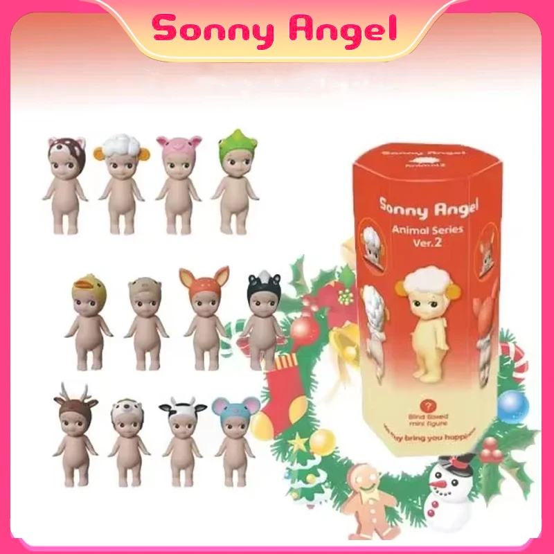 Blind Box Sonny Angel Hippers Mystery Standing Down Angel Series Anime Figures Toys Cute Cartoon Surprise Christmas Gifts