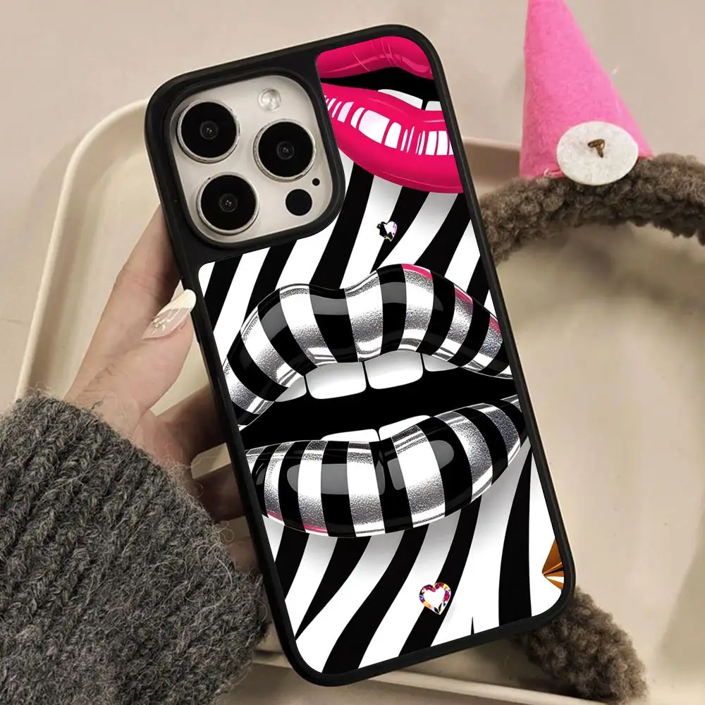 

Zebra Stripe Mobile Cell Phone Case for iPhone 17 16 15 14 13 12 11 Air Pro Max Plus Matte Surface Colorful Cover Cover Pretty