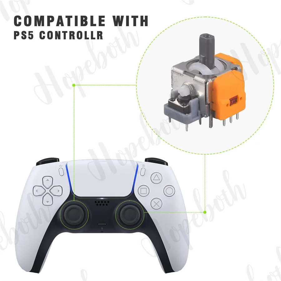 10pcs Hall Electromagnetic Joysticks High Precision Hall Electromagnetic Joysticks For PS5