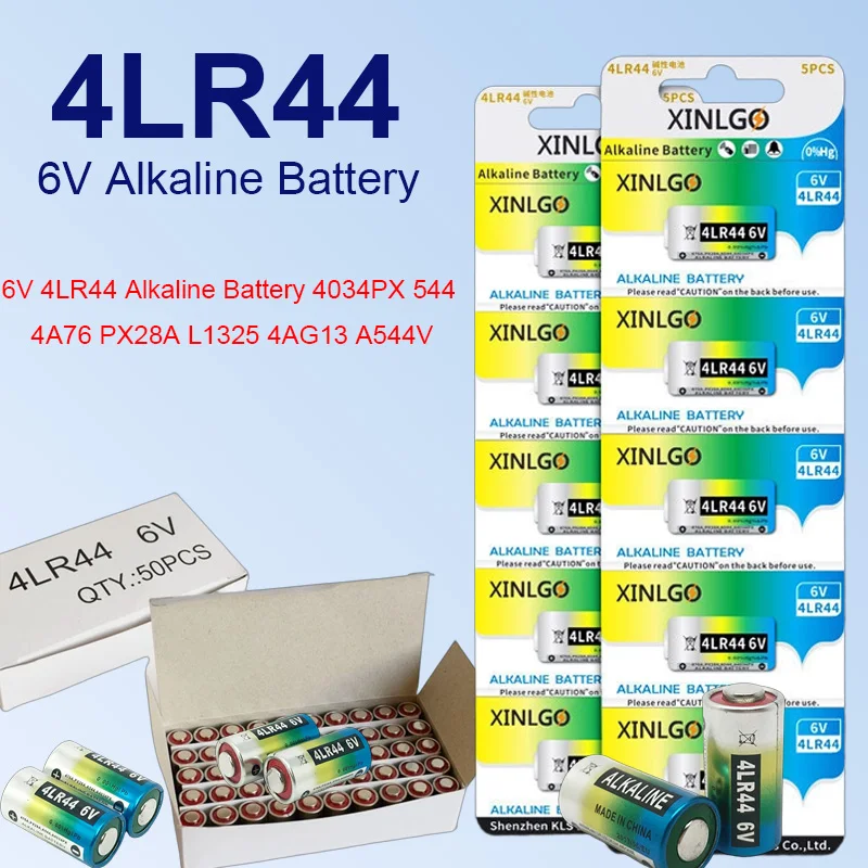

4LR44 6V Alkaline Battery A544V 4034PX PX28A L1325 4AG13 544 4A76 for Shock Collars Camera Electronics