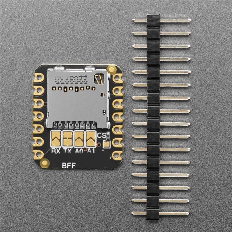 Microsd BFF Storage Expansion Board SPI TF Card Module With Pin Header For QT Py Xiao Development Board Data Logging-A86G