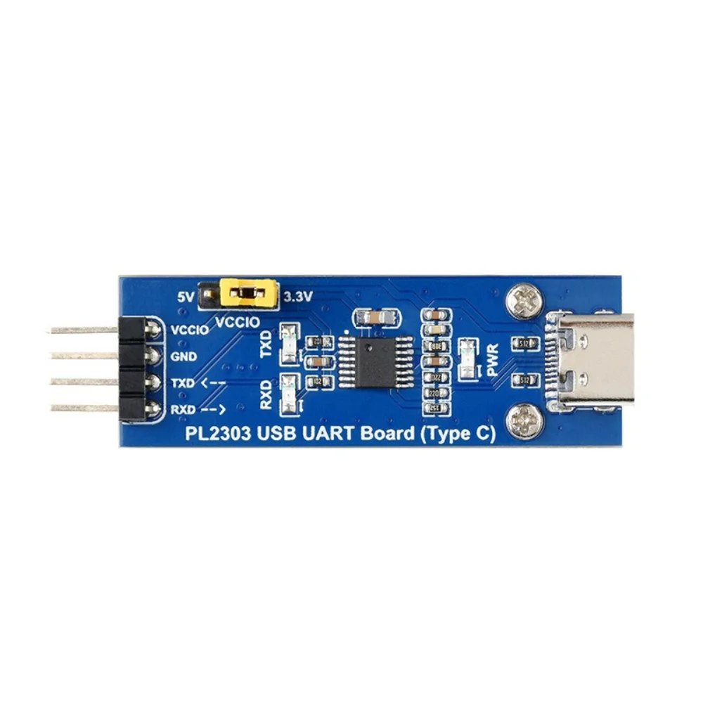PL2303GS USB to UART TTL Type-C Module 1.8V 2.5V 3.3V 5V Jumper Selectable for STM32