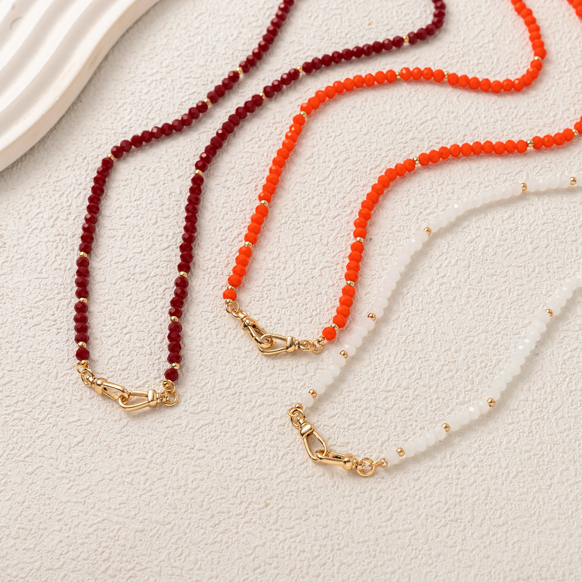 

Versatile and fashionable new minimalist bead jewelry necklace paired with a pendant on your own Necklaces for women