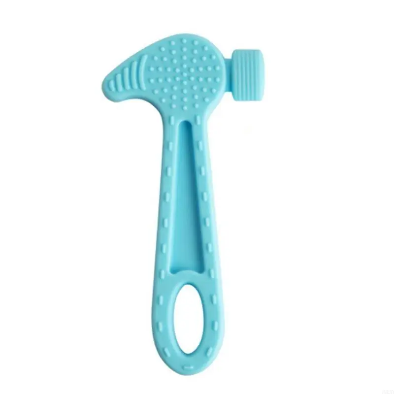 F62D Baby Teether Infantil Safe Soothe Toy Silicone Chew Toy Training Training para niñas para niñas infantiles 3 meses+