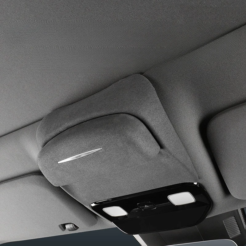 

For Lixiang L9 L8 L7 Car Glasses Case Suede Ceiling Sunglasses Storage Box Car Interior Accessories