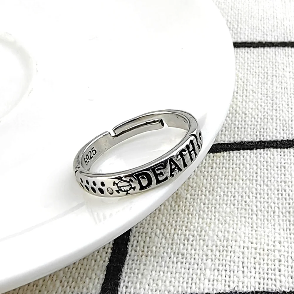 Anime peripheral One Piece character cosplay ring accessories Luffy Royce personality logo bracelet