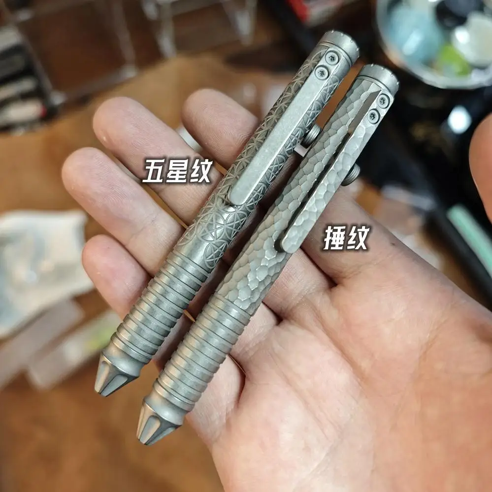 Titanium alloy Ripple neutral pen G2 pen core handwriting pen pressure reducing gyroscope