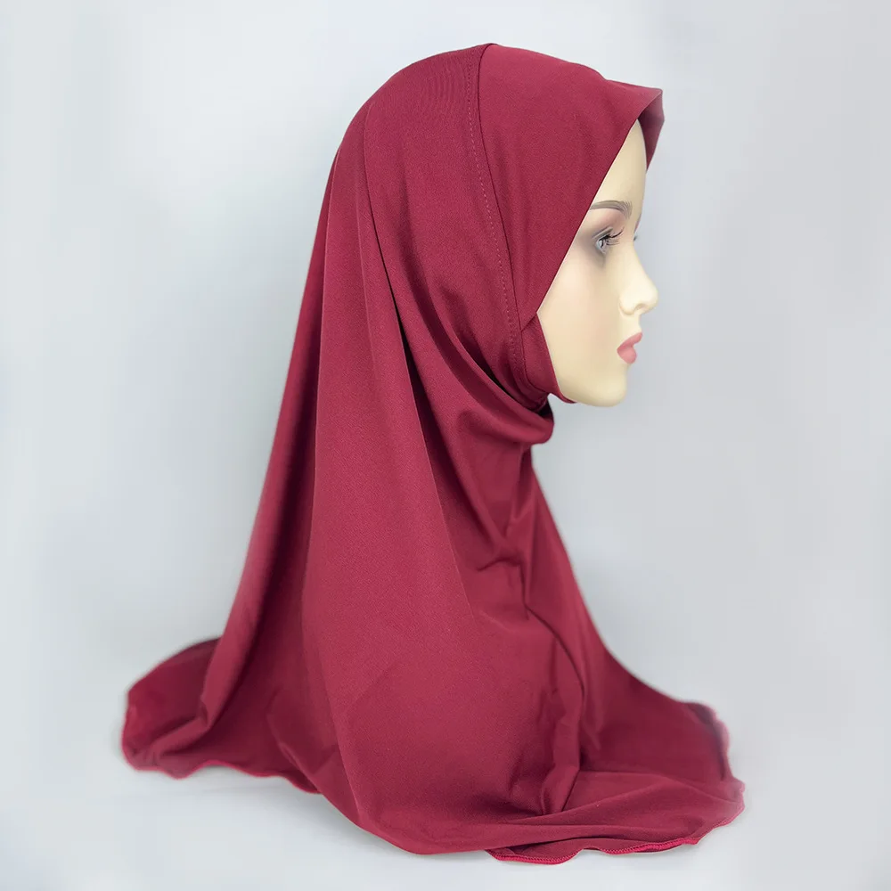 Maleisië Headwraps Caps Tulband Ramadan voor Vrouwen Moslim Instant Hijab Een Stuk Amira Sjaals Hoofdband Khimar Sjaal Femme Cover