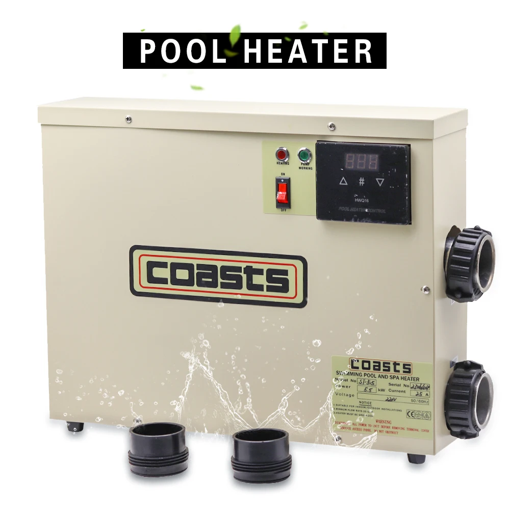 5.5KW 7.5KW 9KW 11KW 220V/380V Electric Swimming Pool Water Heater Thermostat Hot Tub Spa