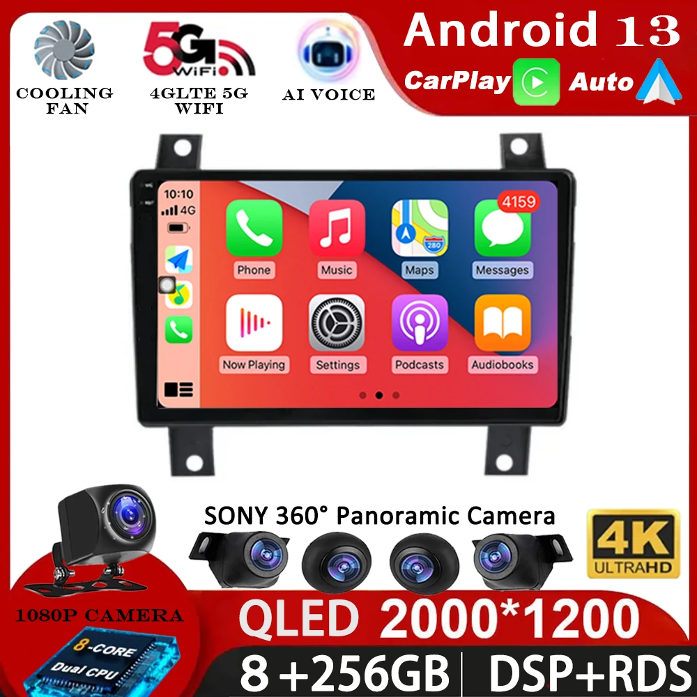 

Andorid 14 For Great Wall PAO 2019-2020 Car Radio Multimedia Player GPS Navigation WIFI Carplay 360 Camera No 2 Din WIFI+4G DSP