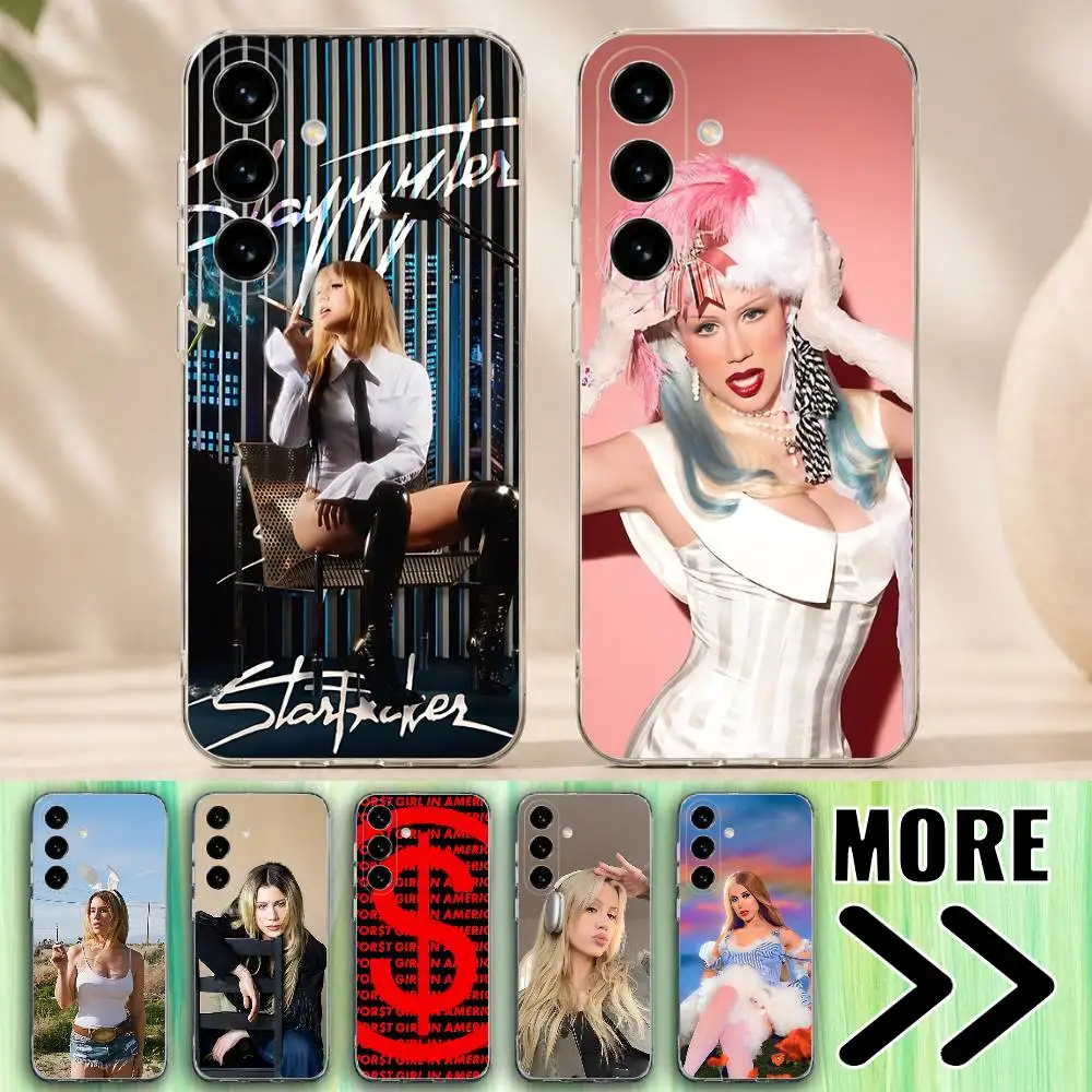 S-Slayyyter Worst Girl In America Phone Case for Samsung Galaxy A71 70 52 51 A40 31 30 21 A12 10 S Transparent Protector