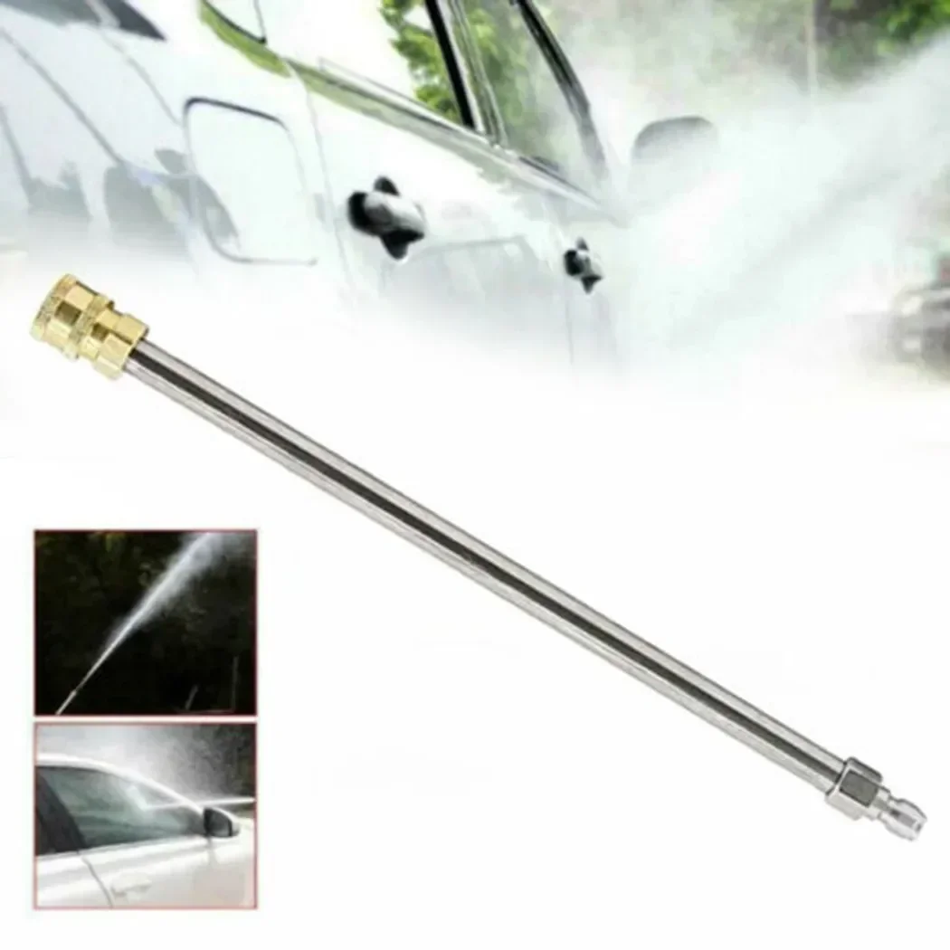

16inch/40cm High Pressure Washer Gun Extension Wand Lance 1/4" Quick Connector Replacement Lance Washing Gun Clean Rod