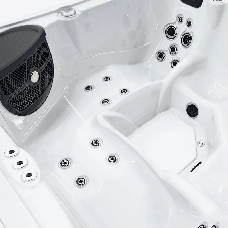 6 Person Luxury Outdoor Heated Spa, Jacuzzi Hot Tub for Patio Garden Hotel Resort 2x2m  Premium Relaxation System FOB