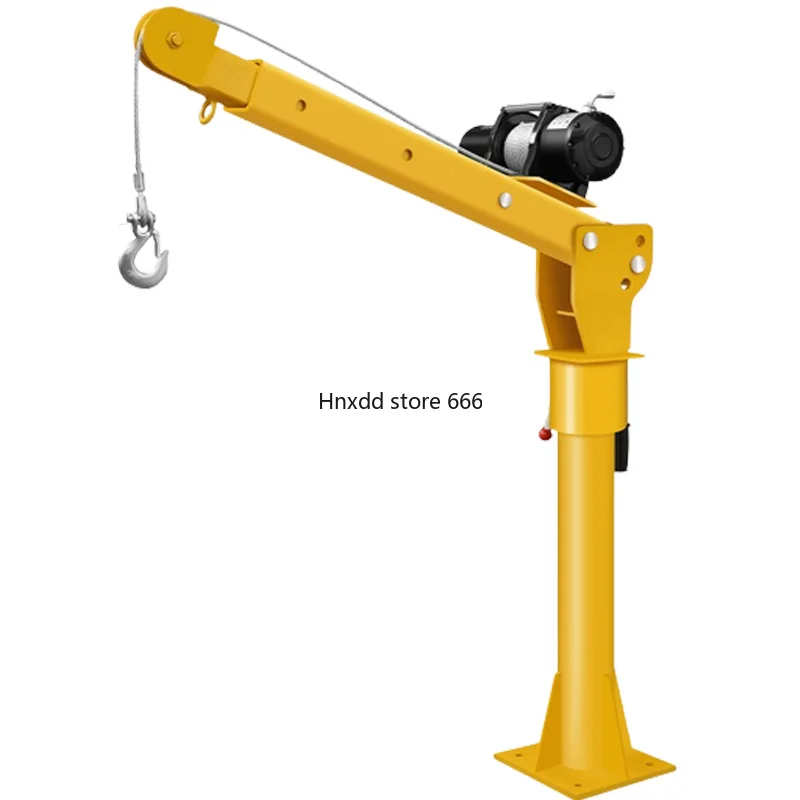 Vehicle-Mounted Small Crane 0.5 Ton Truck Self-Provided Vehicle-Mounted Crane 12V/24V Household Electric Hoist