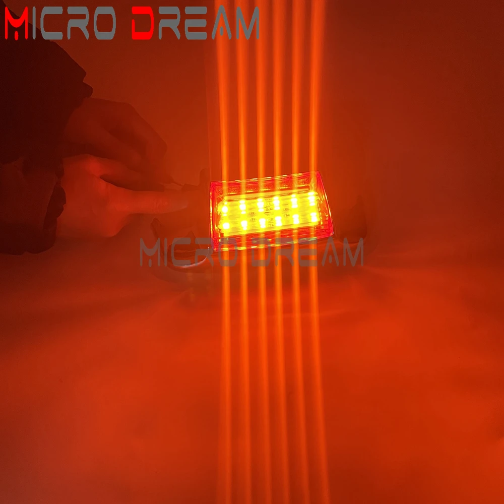 دراجة نارية الخلفية الحاجز تلميح ضوء LED ل هارلي التراث سوفتيل الطريق الملك إلكترا الإنزلاق 86-13 حافة الذيل القيادة ضوء الفرامل #6