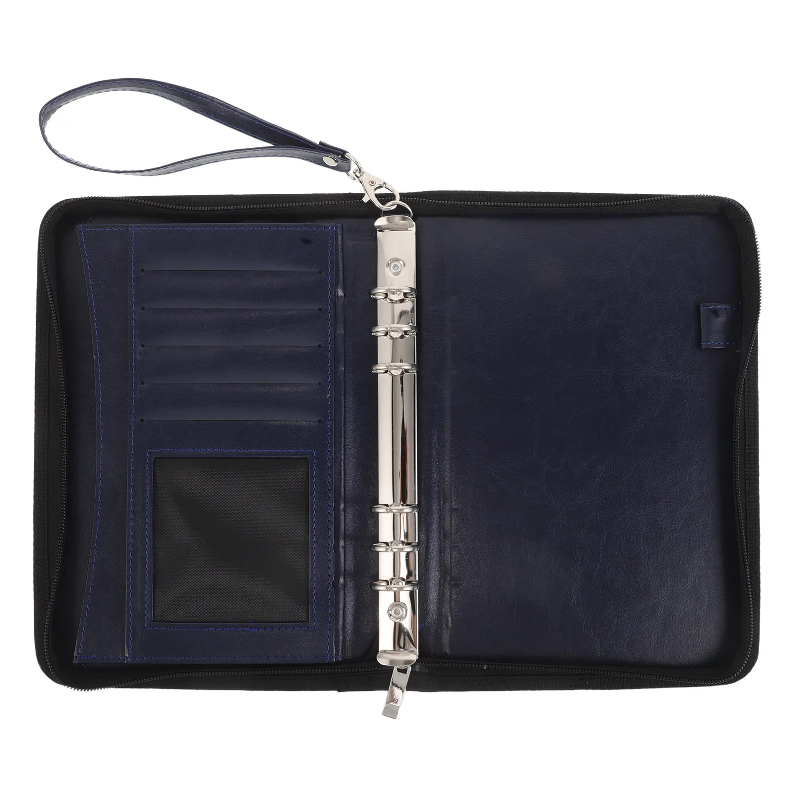 

Refillable Portfolio Binder with Zipper Design - Compact Padfolio for Business Office Document Organization Meetings Notetaking