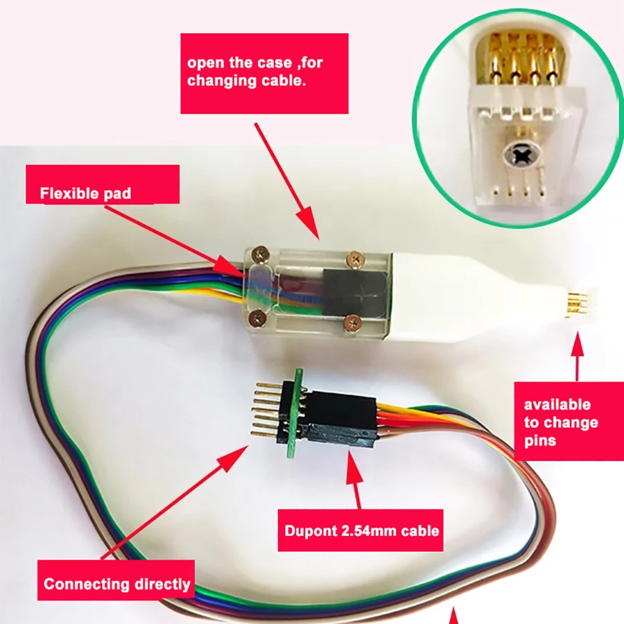 1.27mm New Positioning Test Clip SOP8/VSOP8/VSON/WSON Chips Programming Test Pin Handed Spring SOIC Reading Tool Fixture Upgrade