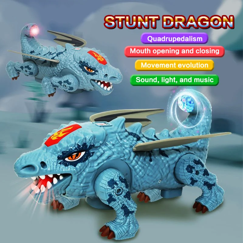 スタントフライングドラゴン 電動おもちゃ 男の子向け カラフルな音と光 恐竜の形 赤ちゃんのお気に入りのホリデーギフト
