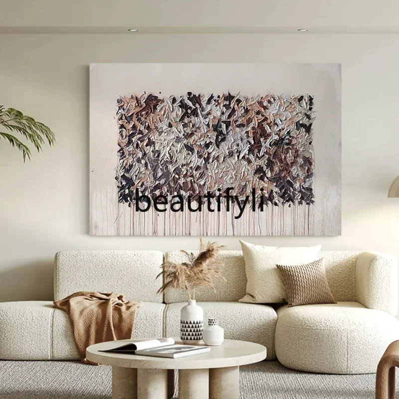 

D06 Pure hand-painted oil paintings in the dining room, abstract living room, bedroom, high-end dining room hanging murals