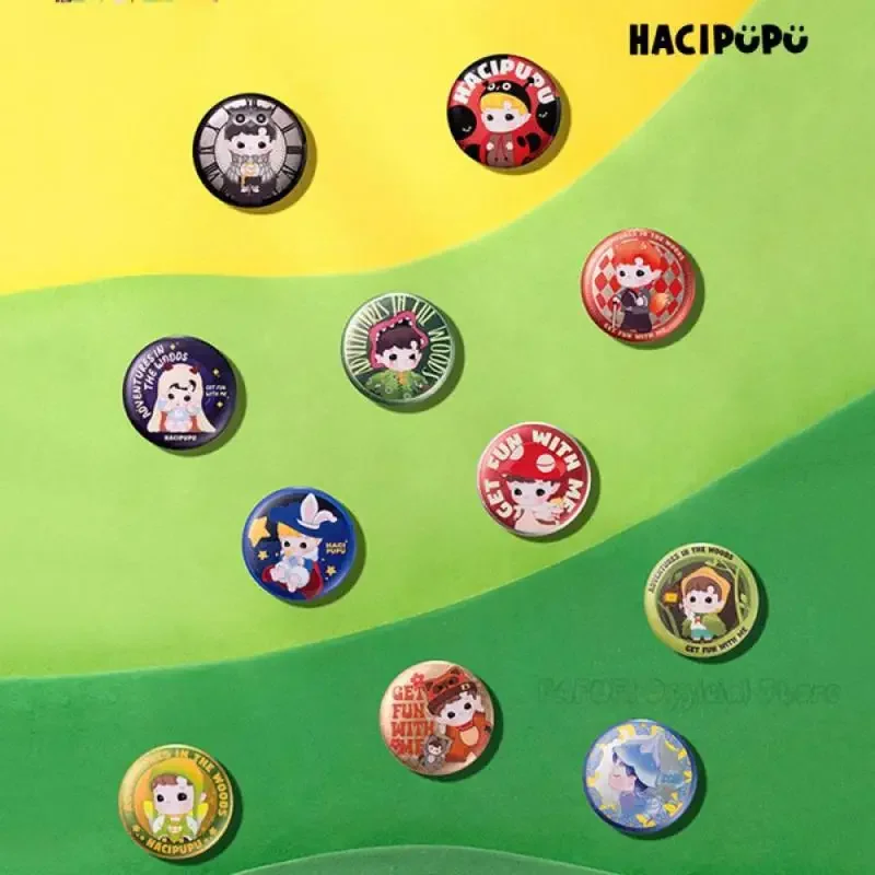 

HACIPUPU Adventures In Thewoods Series Tinplate Badge Blind Box Guess Bag Toys Cute Anime Figure Ornaments Collection