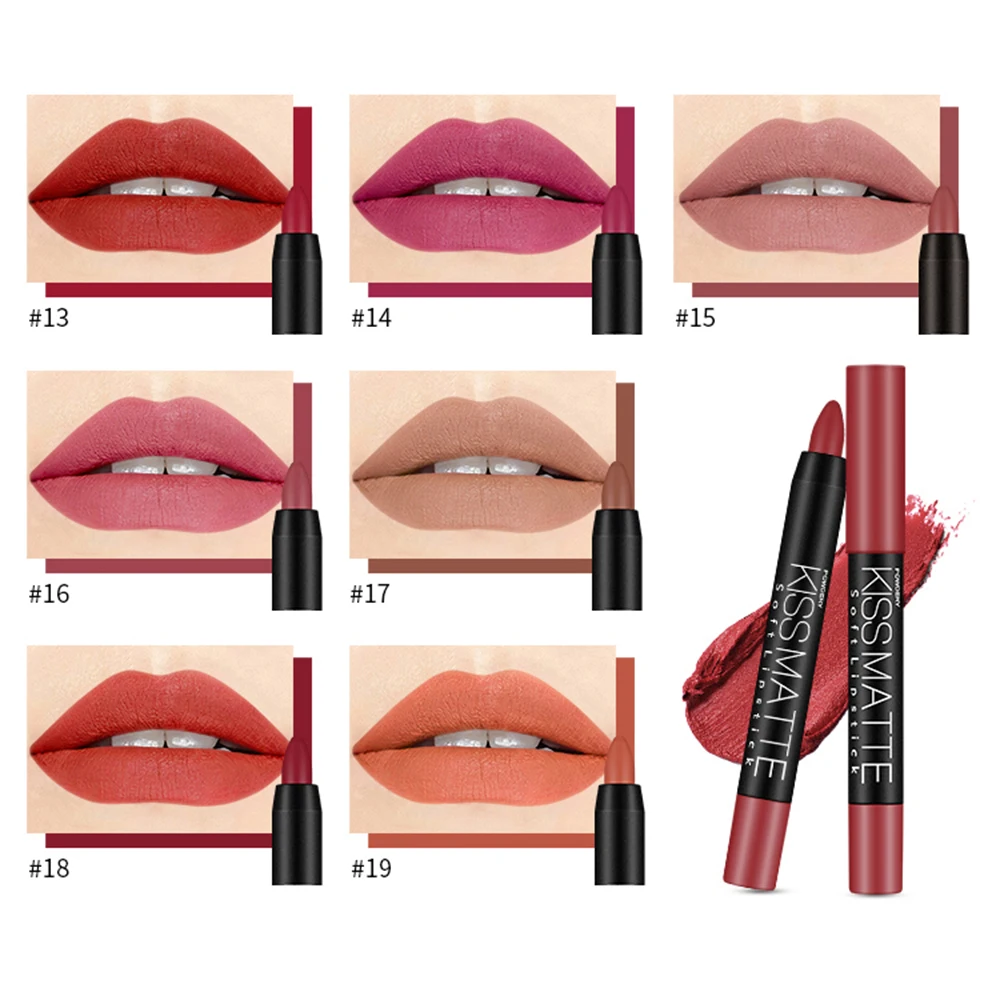 18 colori velluto opaco nebbia rossetto lunga durata impermeabile antisudore rossetto rosso antiaderente tazza Lip Liner cosmetici per il trucco
