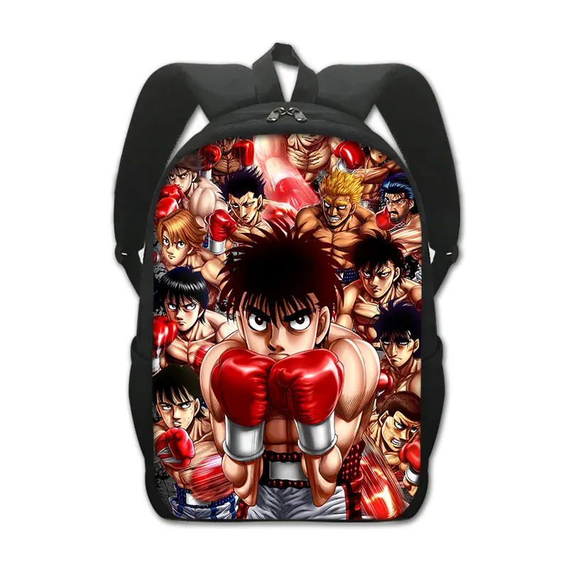 Anime Hajime No Ippo KBG Print Backpack Women Men Kamogawa Boxing Gym School Bags Student Bookbag Laptop Daypack Rucksacks Gifts