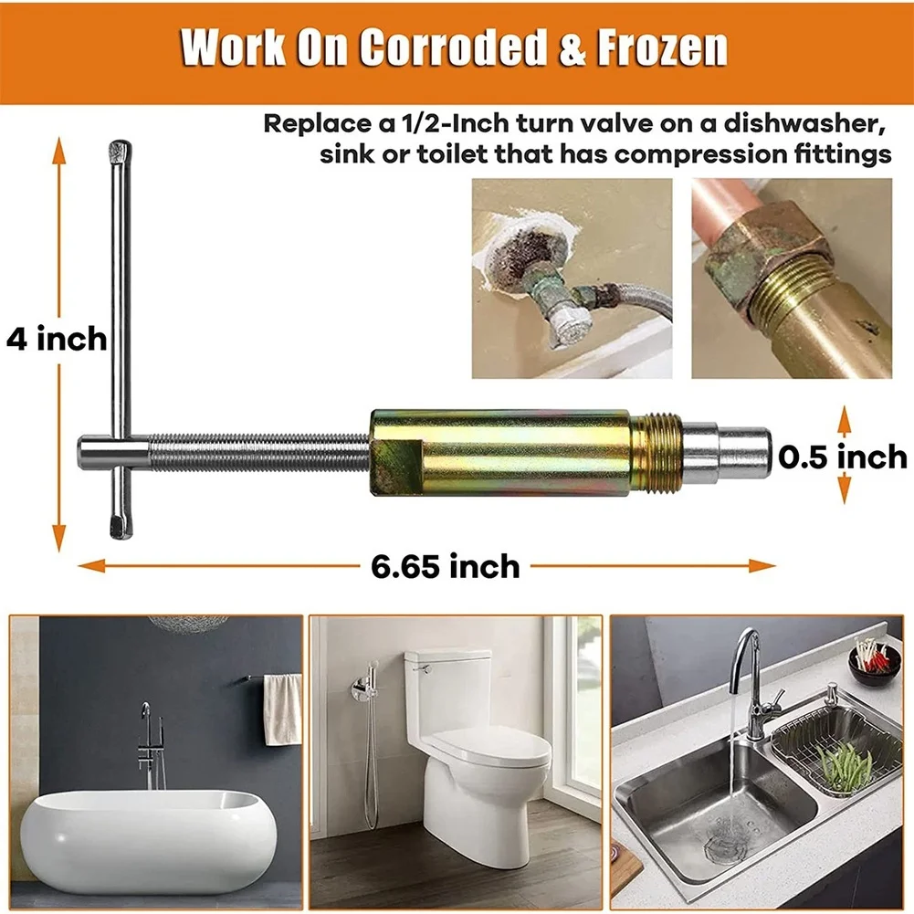 Mechanical Sleeve Puller for 1/2-inch For Compression Fittings to in Routine Maintenance of Water Supply Connections
