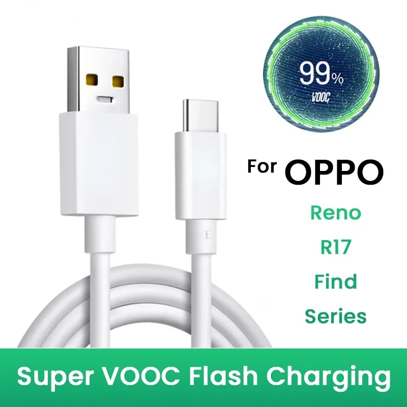 33W SuperVOOC 2.0 For OPPO Charger US/EU Plug Fast Charge Adapter Type C Cable For Find X6 X5 Pro Reno 7SE 11V 3A Super Vooc 2.0