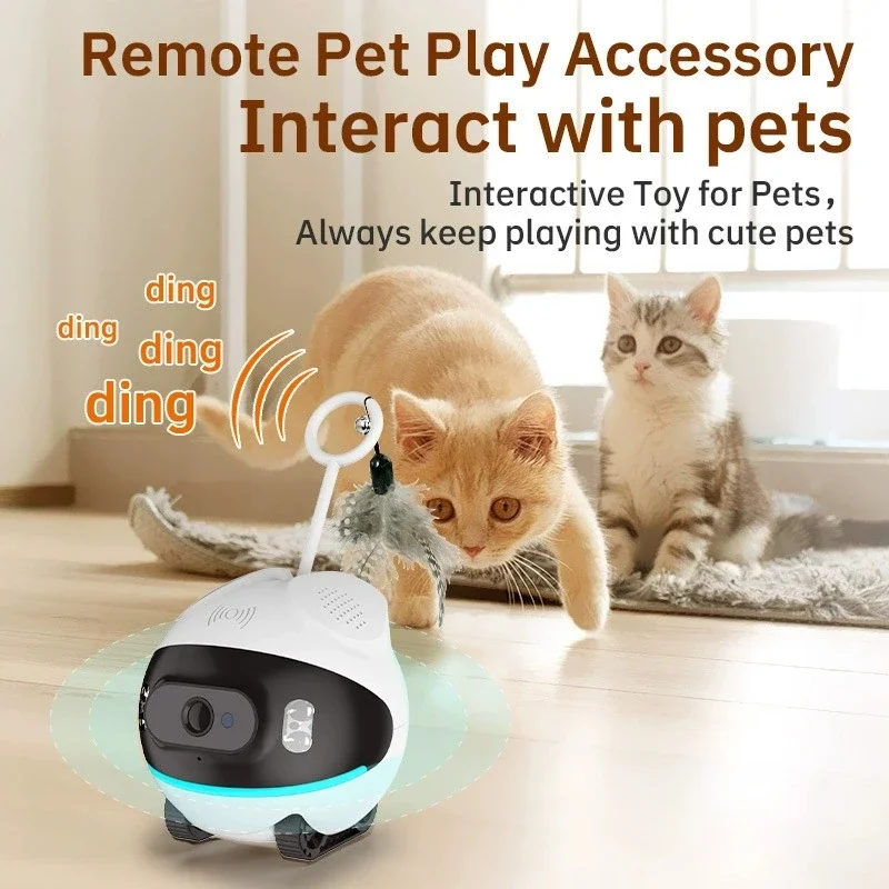 2MP 1080P Ubox APP Smart Pet Guardian Robot IP Camera Battery Running Cat/Dog Care Home Security CCTV Baby Monitor
