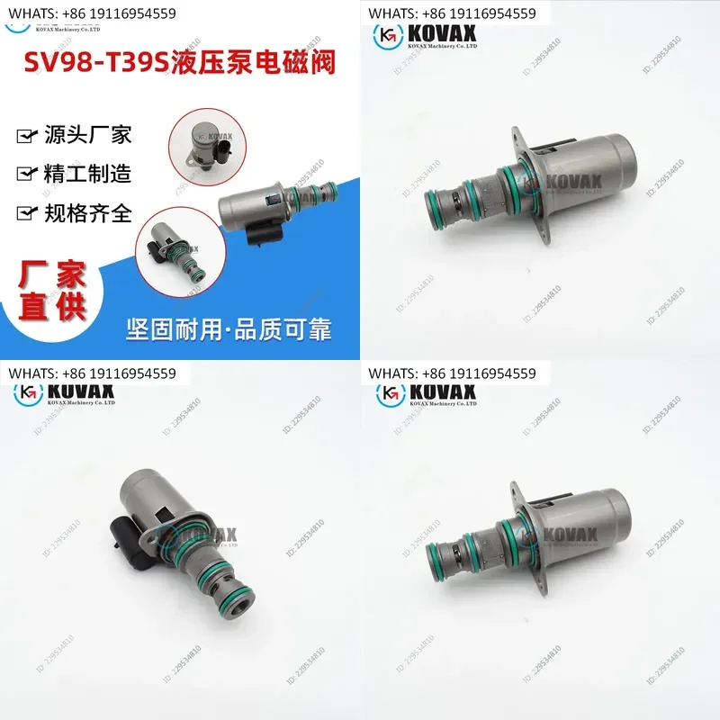 SV98-T39S Circular Plug Hydraulic Pump Solenoid Valve for 12V Systems 5019094 580037013 New Spot Supply