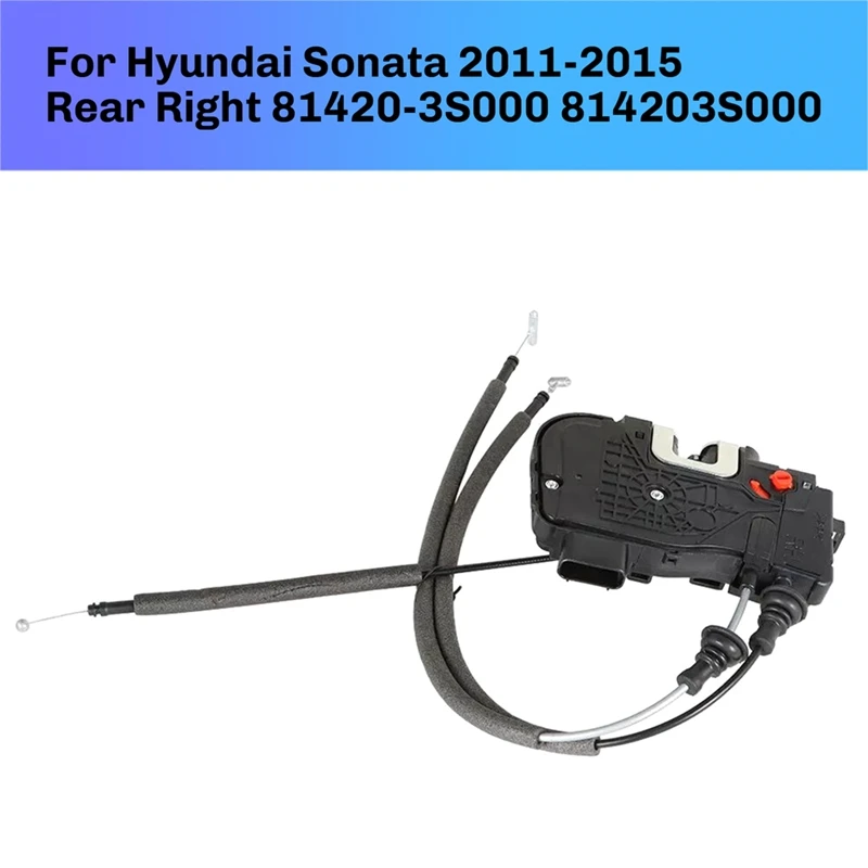 4 Pins Car Door Latch Lock Motor Actuator For Hyundai Sonata 2011-2015 Rear Right Passenger Side 81420-3S000 814203S000