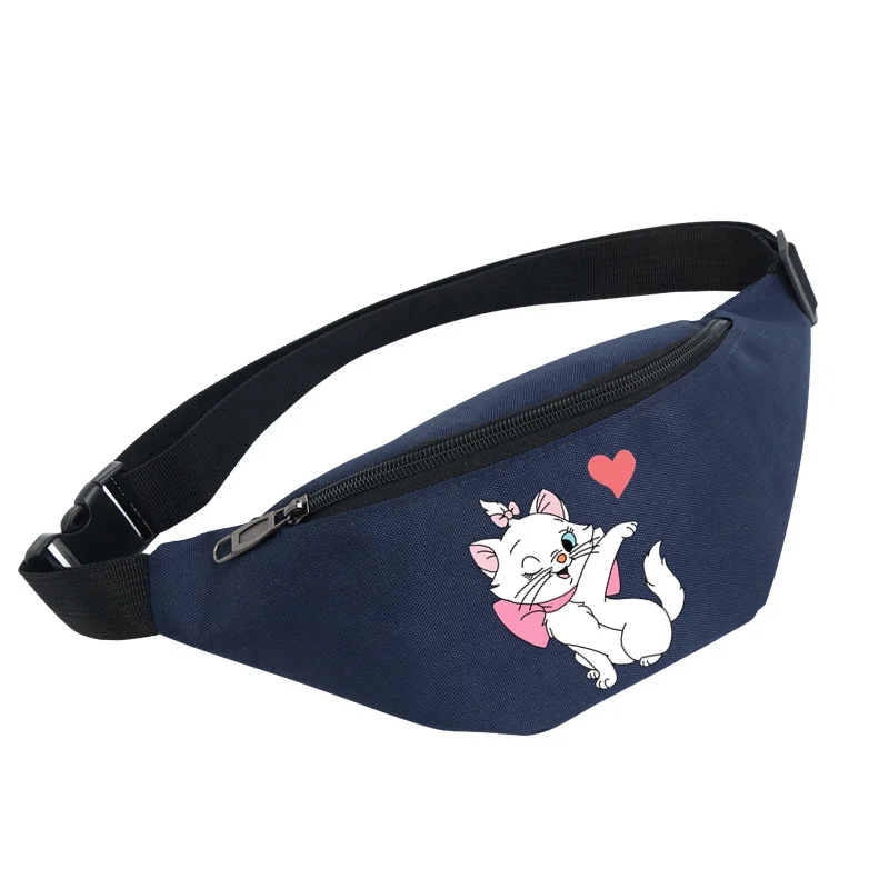 Disney-riñonera de viaje para mujer, bolso de pecho con diseño de Los Aristogatos, Marie Cat, a la moda, para teléfono