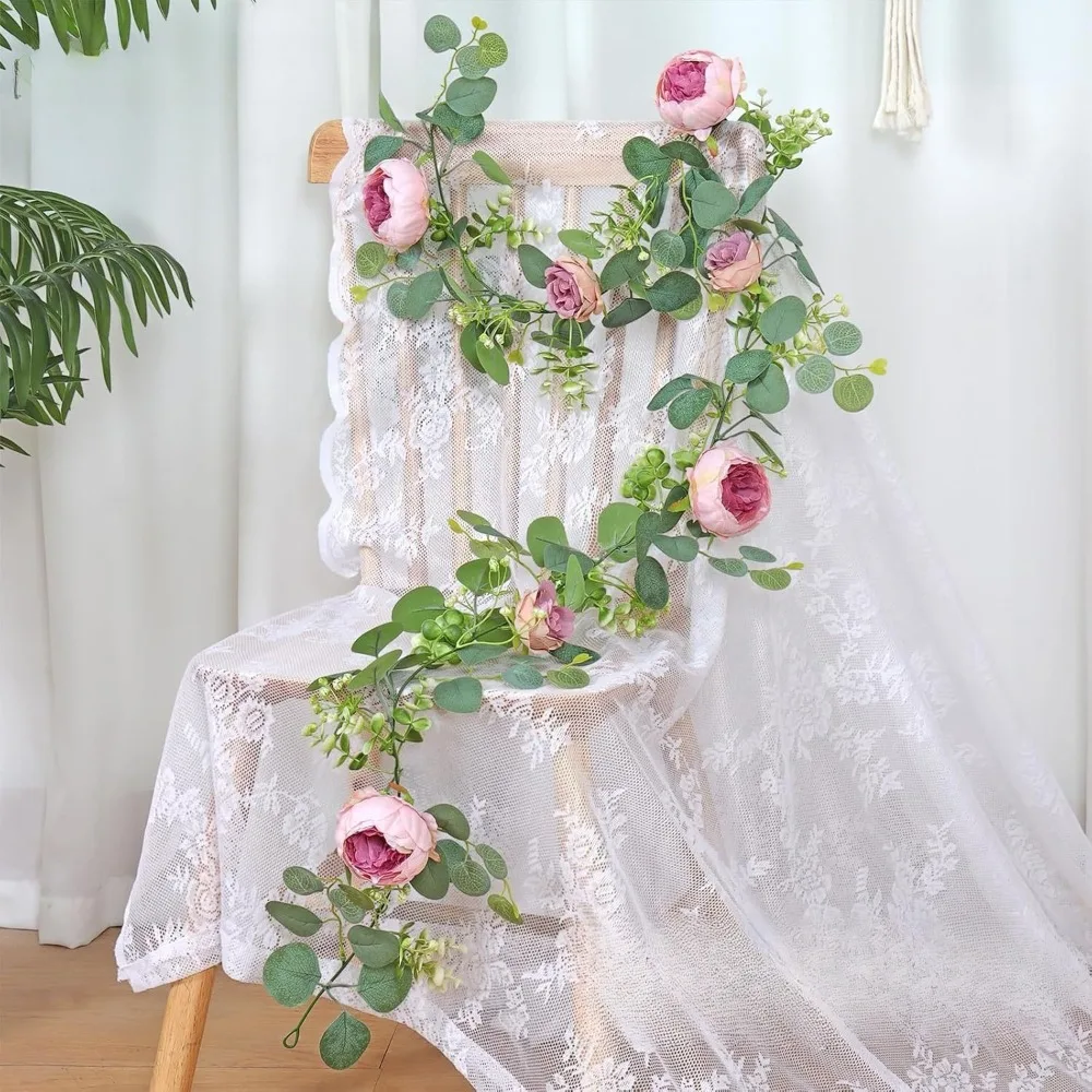 

Artificial Peony & Rose Vine for Wedding & Home Decoration Artificial Plants and Flowers for Outdoor Decor and Accessories