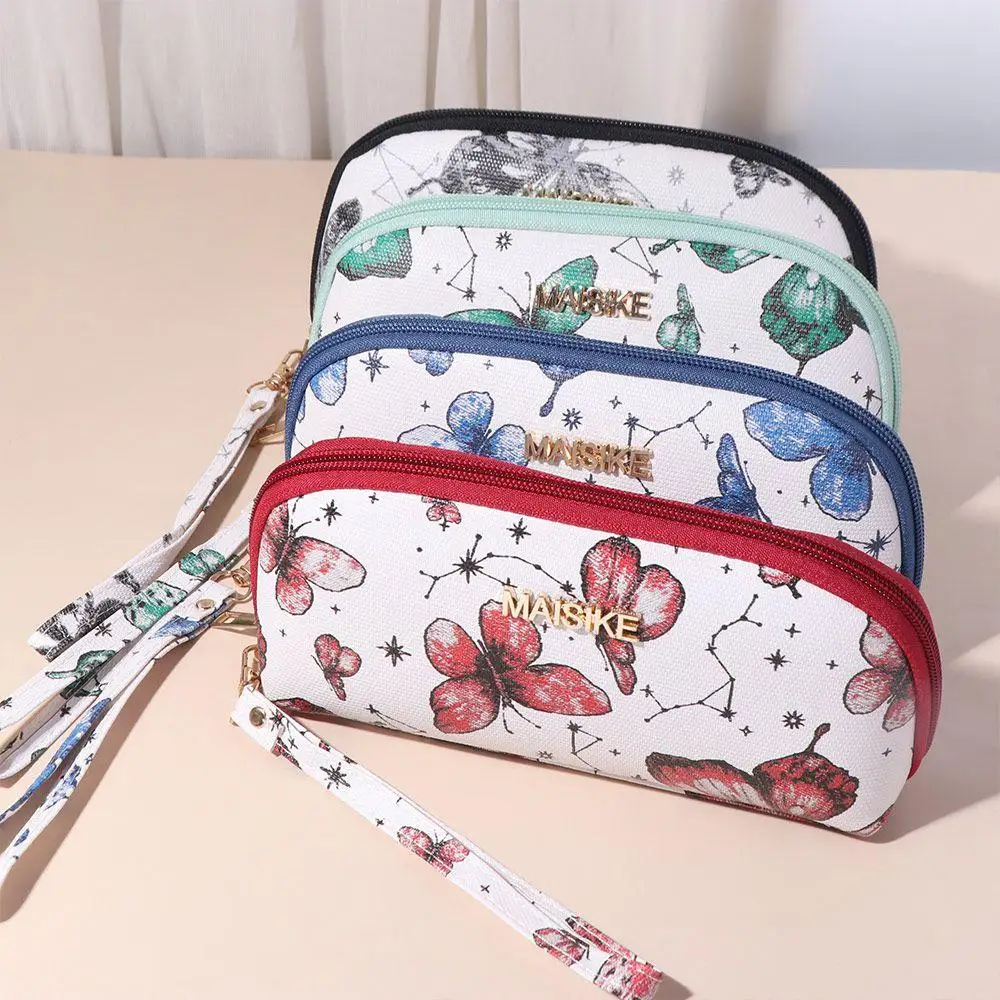 Jacquard Butterfly Clutch Wallet Coin Pocket Credit Card Holder Flower Handbag Coin Purse Clutch Bag Women Long Purse Gift