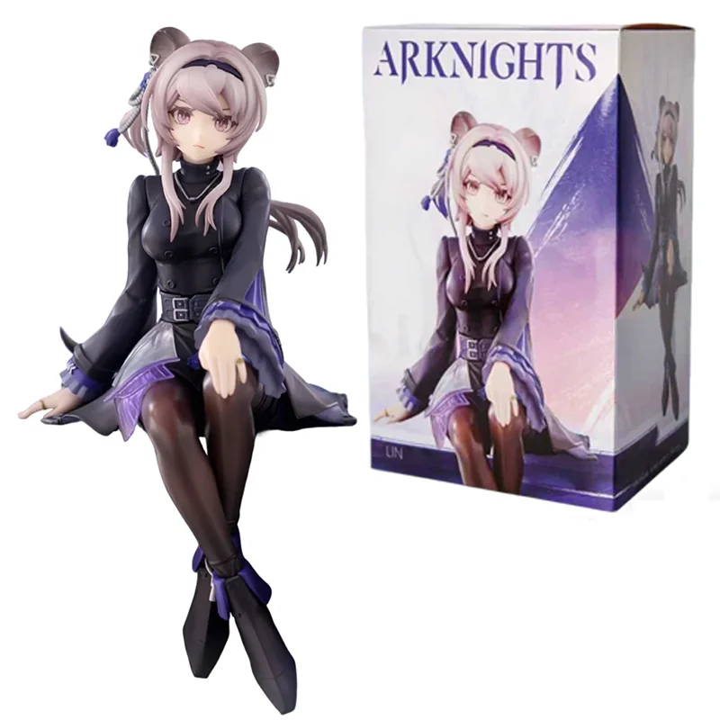 Bouchon de nouilles de 14cm, figurine d'anime Arknights Lin, ornement Original Bishoujo, modèle de jouet à collectionner, poupée