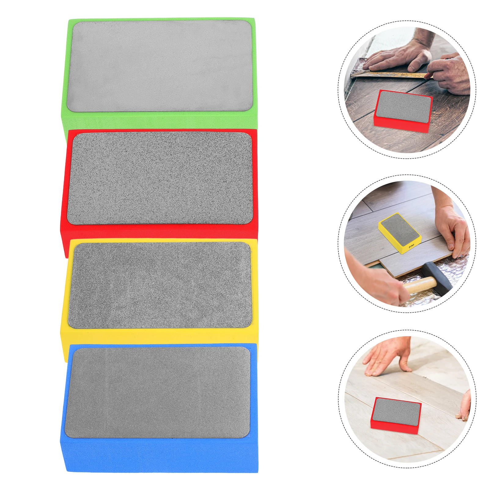 

4 Pcs Tile Polishing Discs Pads Ceramic Grinder Block Corundum Tiles Tools Efficient Trimming Material