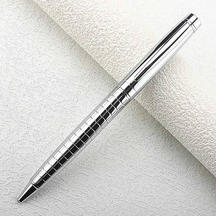 MONTE MOUNT High Quality Gray space Cross Line Business office Medium Nib Ballpoint Pen New