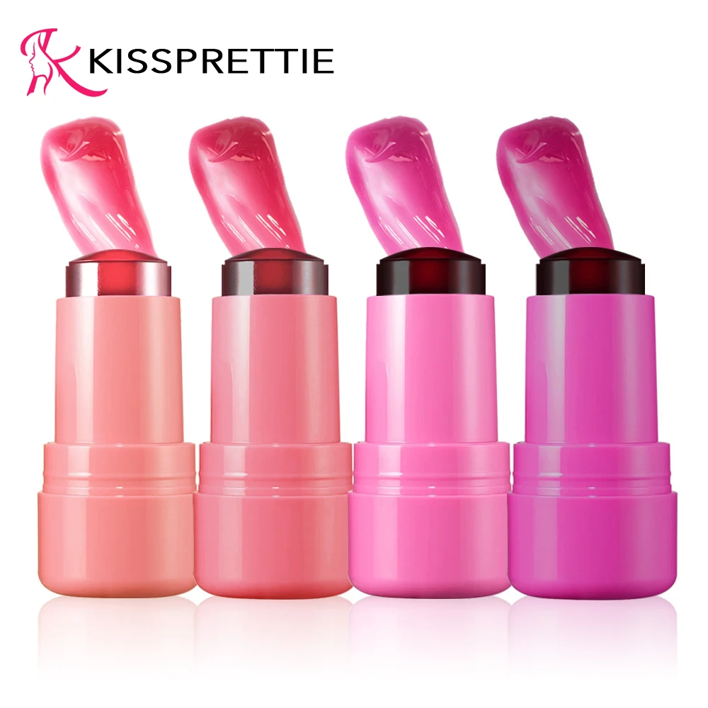 Makeup Blush Moisturizing Rouge Moisturizing Sexy Lip Color Face Powder Blusher Lasting Lip Color Face Color 2 in 1 Lipstick