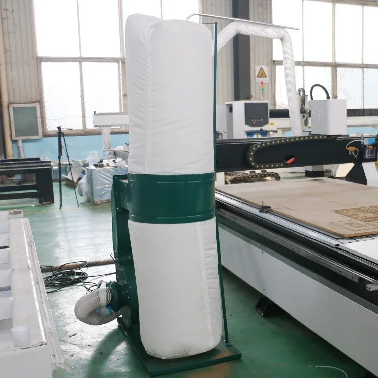 Hot Selling 3KW 5.5KW 7.5 kw Four Cloth Bags Dust Collector for CNC Router Woodworking Machines