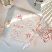 A5 INS 3-inch Small Card Storage Star Pattern Plush Photo Album Binder Photocard Collection Books Loose-leaf Photocard Holder