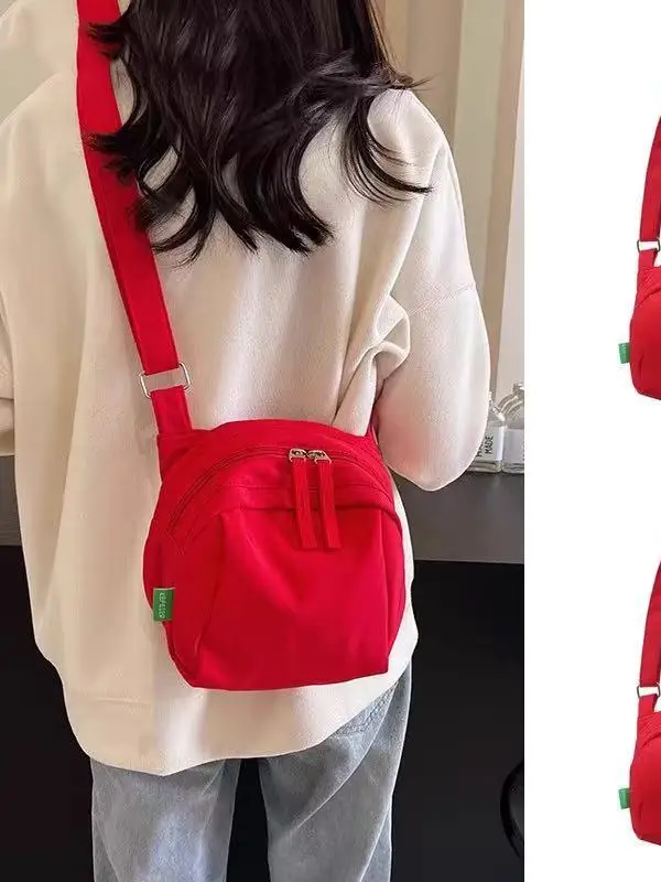 

Повседневная нейлоновая сумка через плечо, универсальная легкая летняя сумка для мобильного телефона, сумка на одно плечо для молодежи, корейский Sle