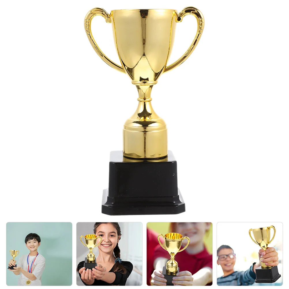 

Children's Small Winner Trophy Toy Plastic Trophies for Kids Fine Award Gold Winning Prizes