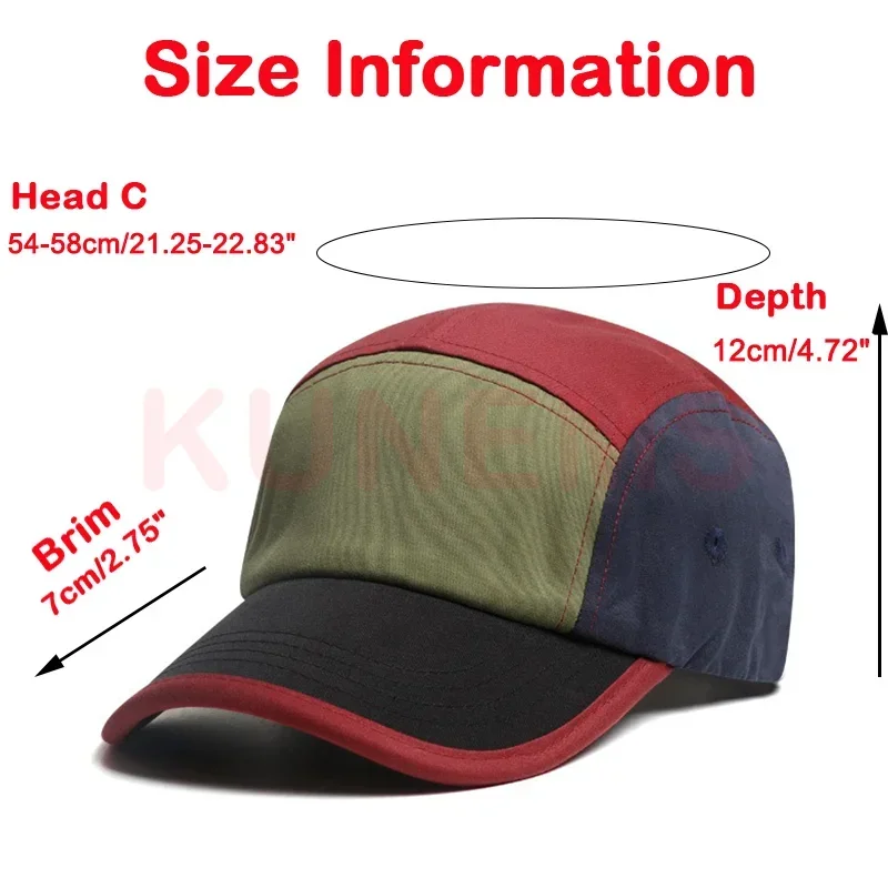 KUNEMS Custom Embroidery American Retro Multicolor Patchwork Baseball Cap Men\'s and Women\'s Outdoor Casual 5-Panel Hat Wholesale