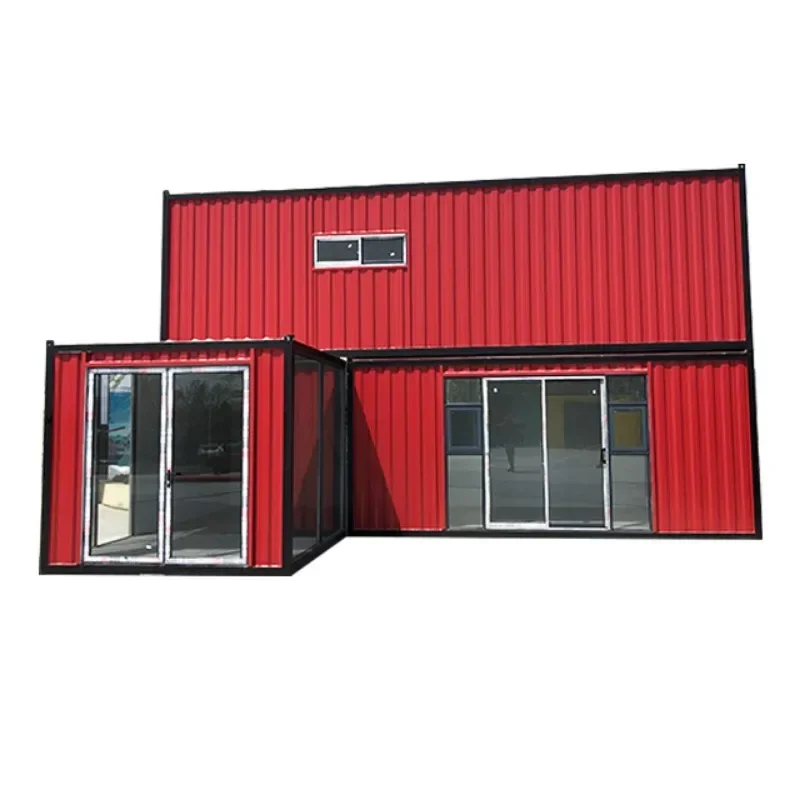 Light Steel Prefabricated House 20 Feet Prefabricated Flat Packaging Modular Corrugated Container House for Household Use