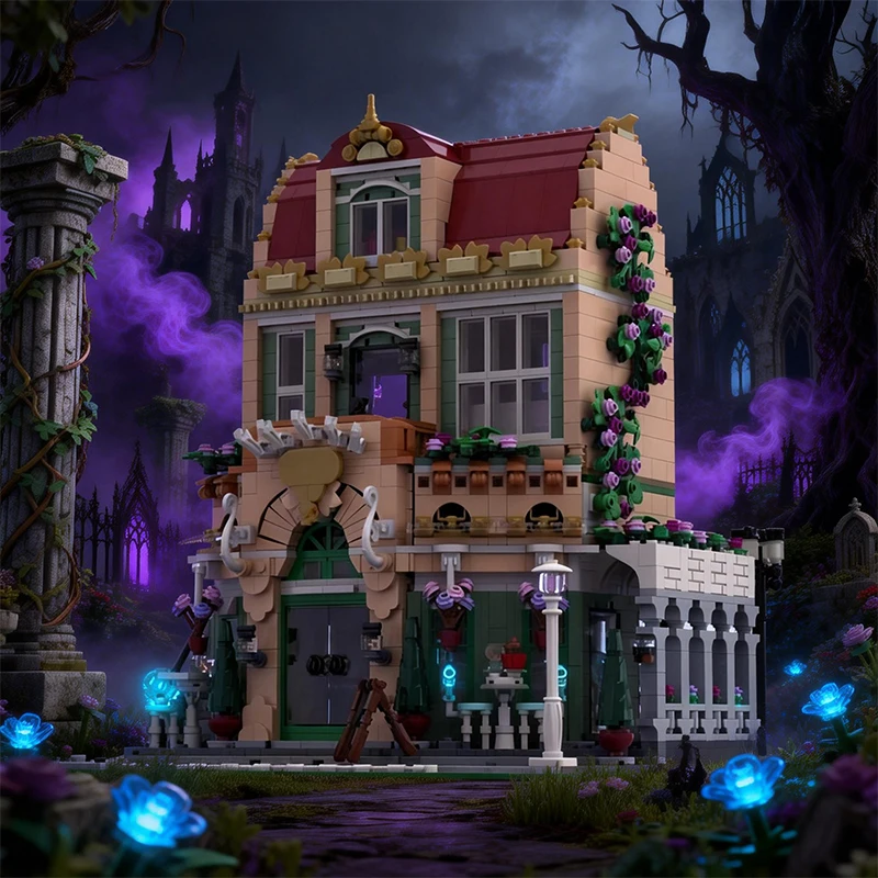 2720 PCS 모듈식 건축 카페 V2 - 세트 10362 MOC의 개조, 맞춤형 모듈식 블록 DIY 소년 축제 장난감 선물